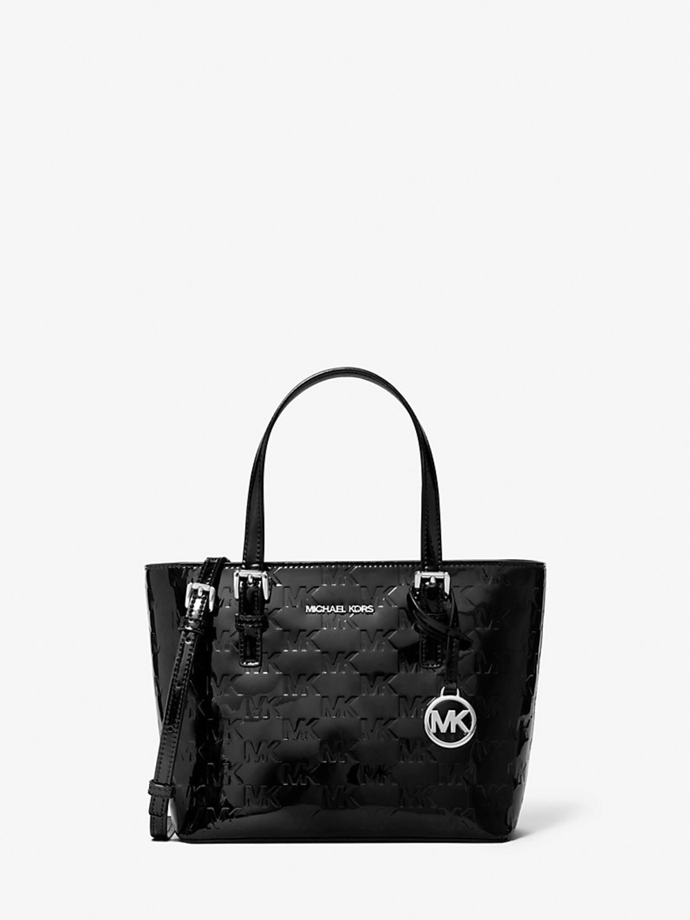 Michael Kors Black Patent MK Tote